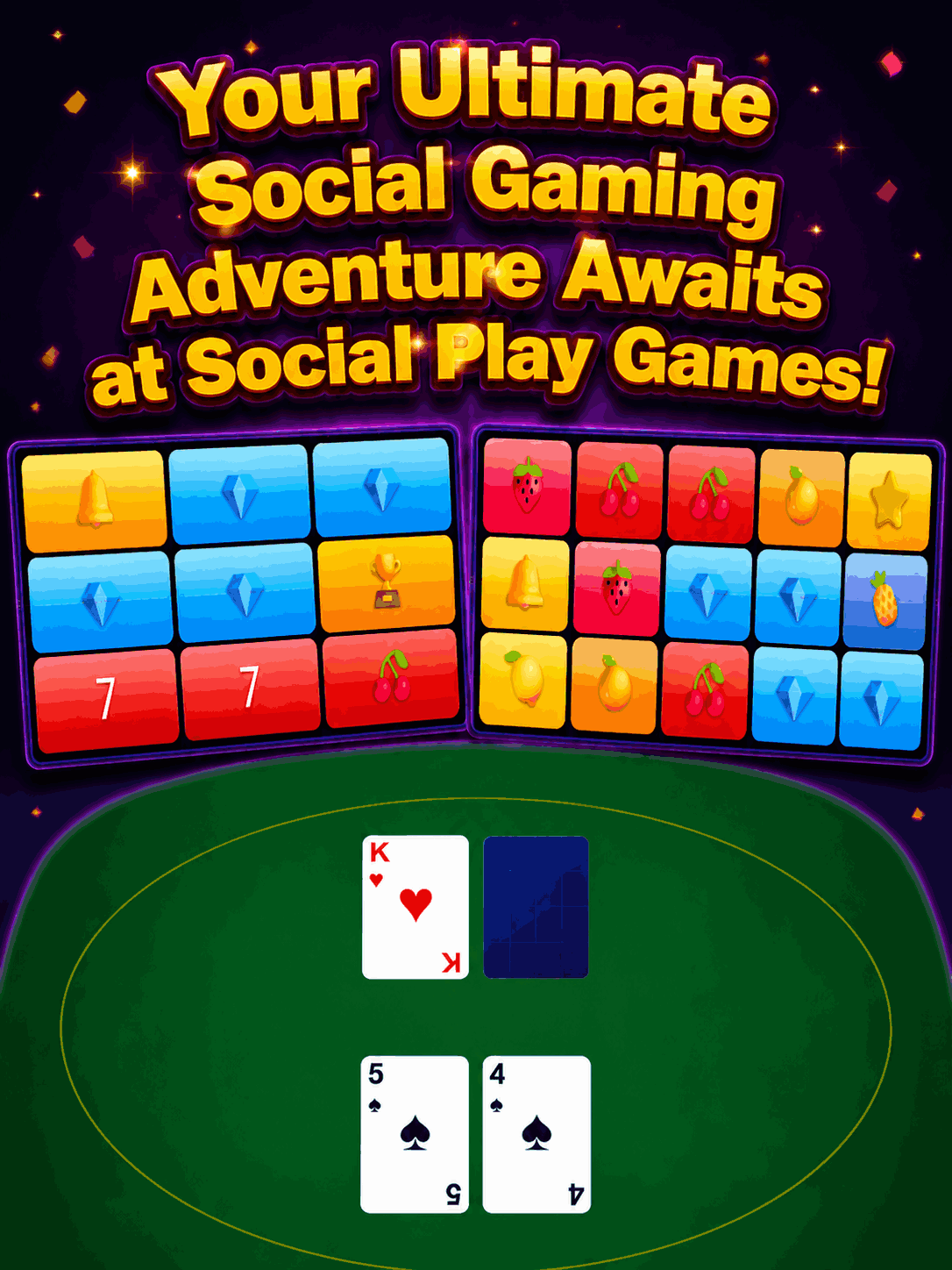 Vibrant jungle-themed slot machine with lush greenery and glowing symbols